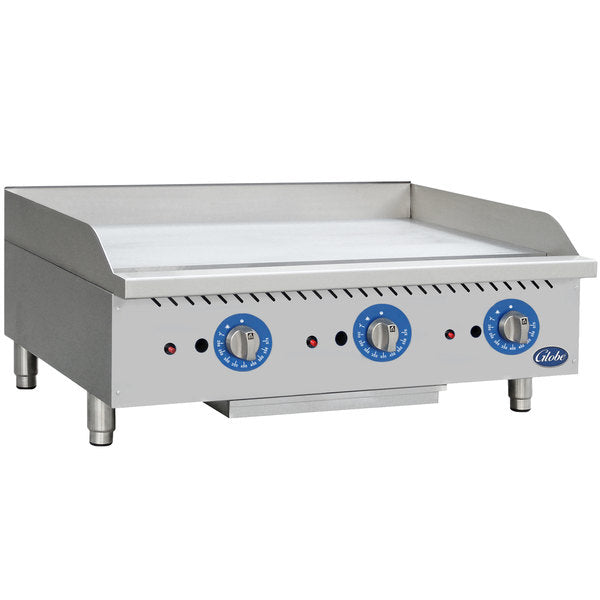 Globe GG36TG 36" Countertop Gas Griddle with Thermostatic Controls