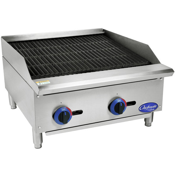 Globe C24CB-SR Chefmate 24" Gas Charbroiler - NG