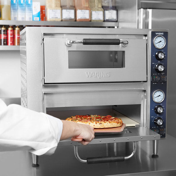 Waring WPO750 Countertop Pizza Oven - Double Deck, 240v/1ph