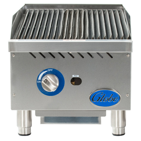 Globe GCB15G-SR 15" Gas Charbroiler with Stainless Steel Radiants