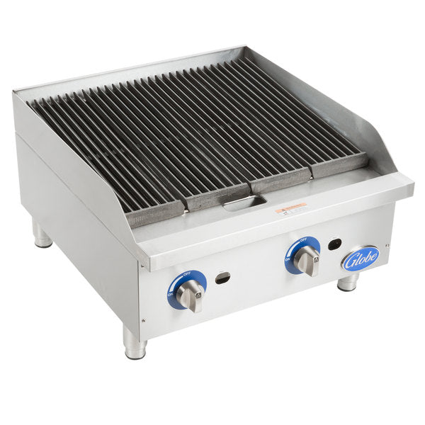 Globe GCB24G-SR 24" Gas Charbroiler with Stainless Steel Radiants