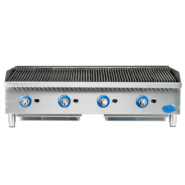Globe GCB48G-SR 48" Gas Charbroiler with Stainless Steel Radiants