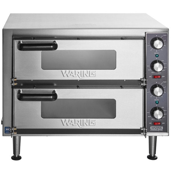 Waring WPO350 Countertop Pizza Oven - Double Deck, 240v/1ph