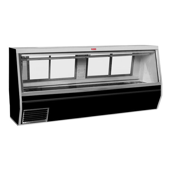 Howard McCray SC-CMS34N-10-BE-LED 34N Series 120" Black Double-Duty Refrigerated Red Meat Case - 115V