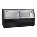Howard McCray SC-CMS40E-4C-LED 40 Series 51 1/2" White Endless Single-Duty Curved Glass Refrigerated Red Meat Case - 115V