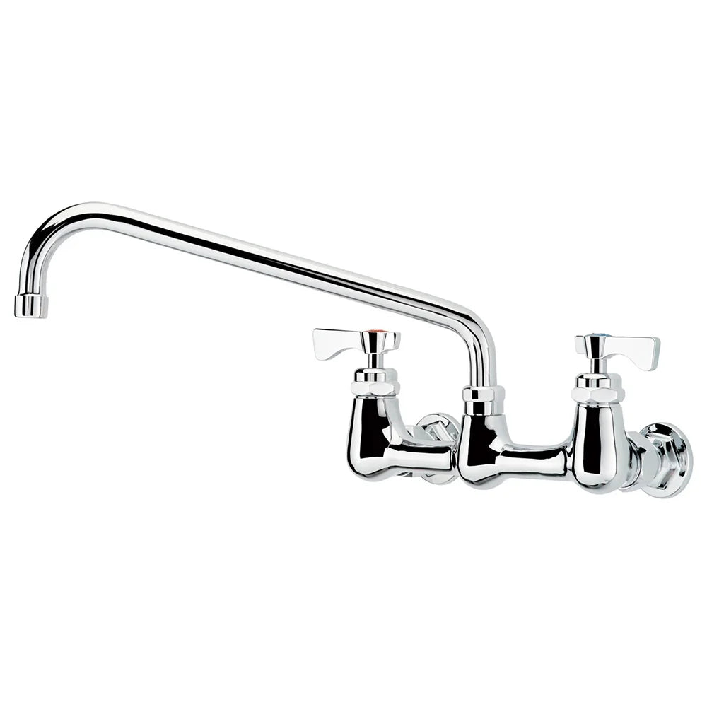 Krowne 14-812L Royal Series 8" Center Wall Mount Faucet, 12" Spout