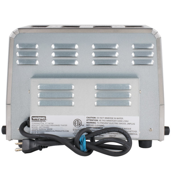 Waring WCT850RC Slot Toaster w/ 4 Slice Capacity & 1 1/2"W Product Opening, 120v