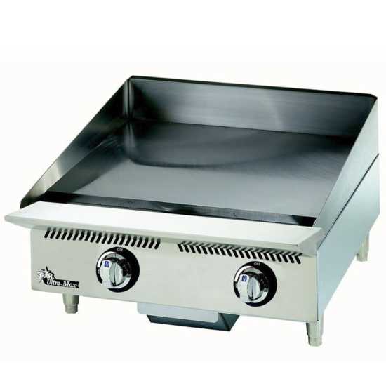 Star 824MA Ultra Max 24" Countertop Gas Griddle with Manual Controls - NG