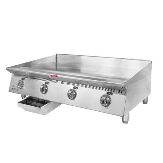 Star 848TA Ultra Max 48" Countertop Gas Griddle with Mechanical Snap Action Controls - NG