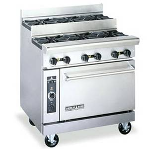 American Range AR-6-SU 36" 6 Burner Gas Range with Step up and Standard Oven - LP