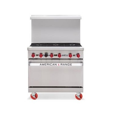 American Range AR-24G-2B 36" 2 Burner Gas Range with 24" Griddle and Standard Oven - LP