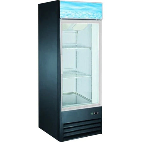 Coldline D10-B 27” Single Glass Swing Door Merchandiser Freezer - Black