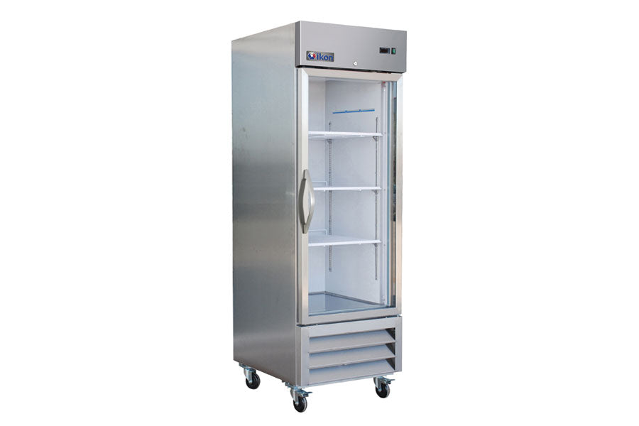 Ikon IB27FG Single Glass Door Bottom Mount Freezer