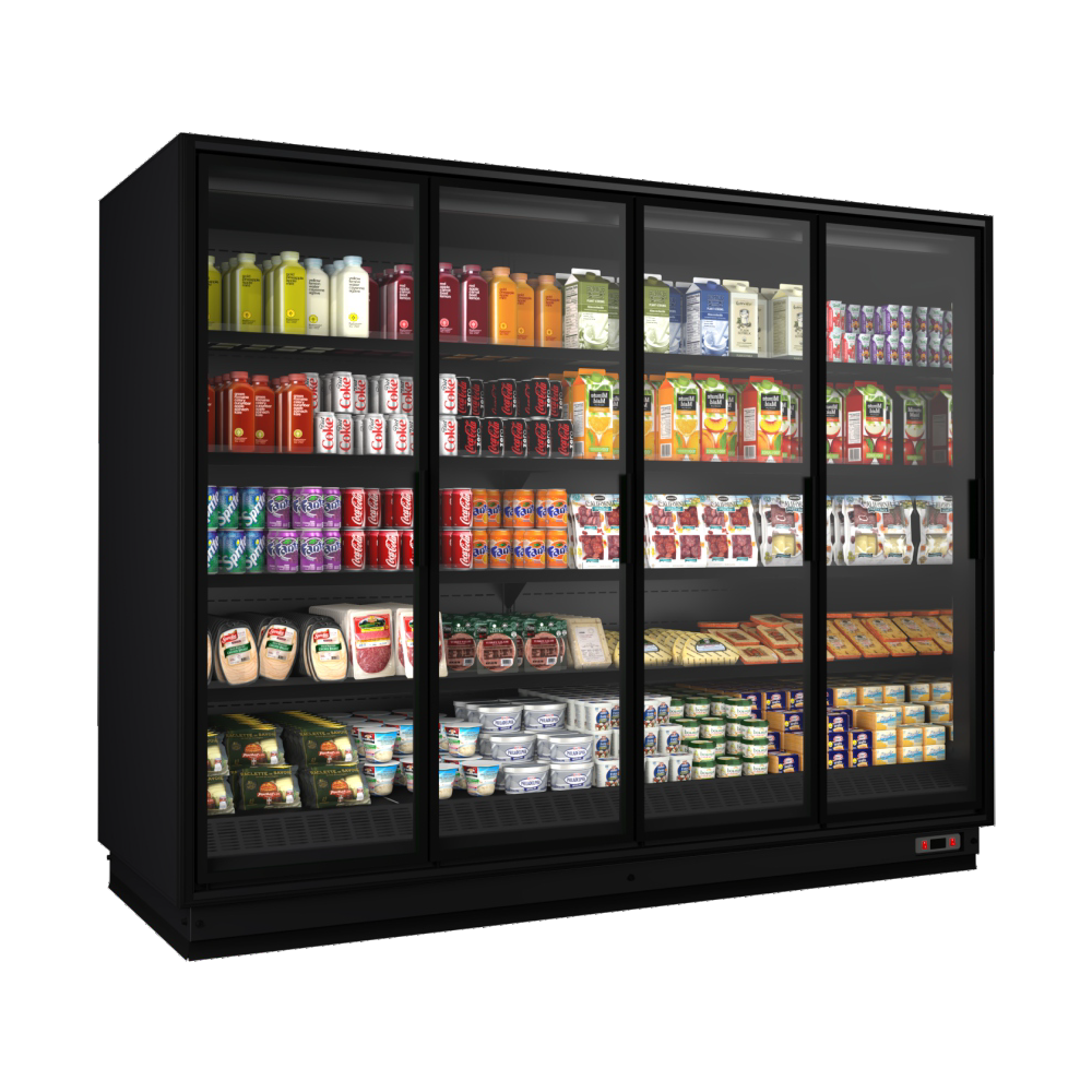 Atlantic® VMA29-5 Magnolia Glass Door Cooler, 6 Door, 12'L