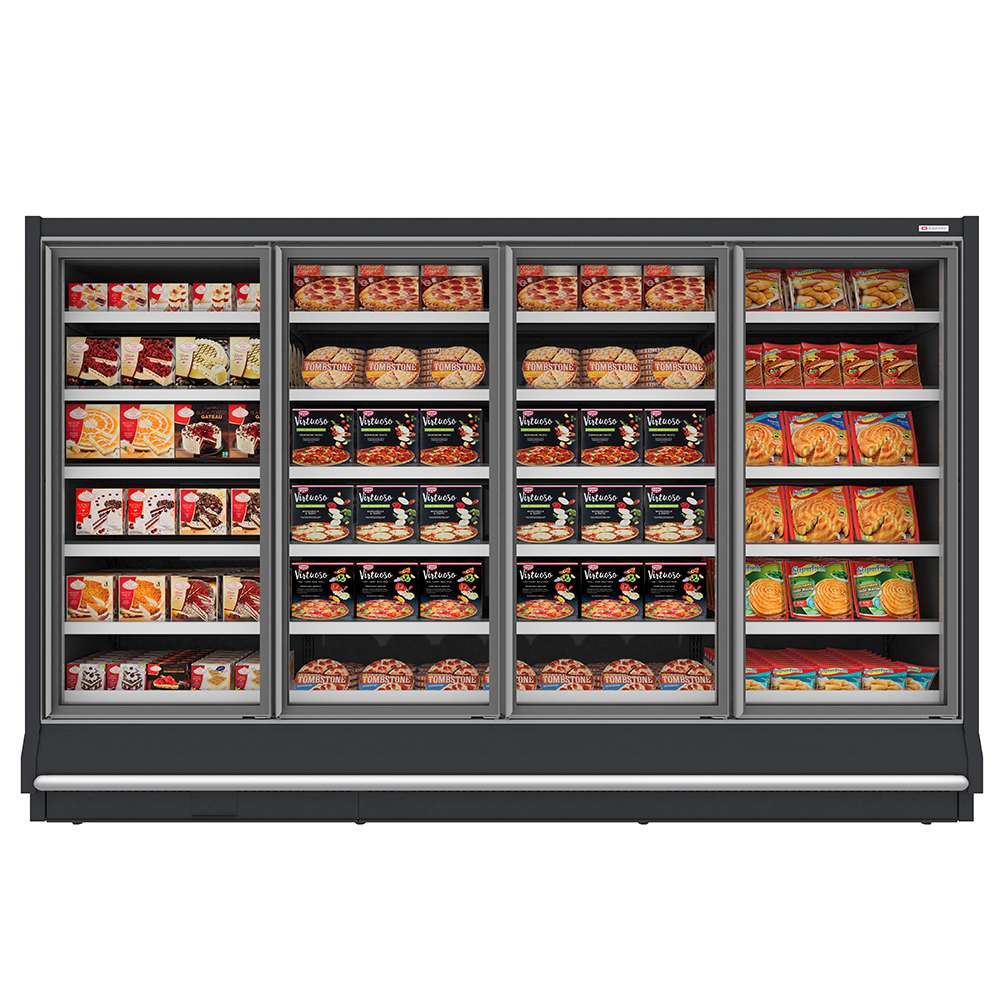 Atlantic VRO815D Roca Glass Door Freezer, Remote, 5 Door