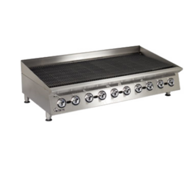 Ultra-Max 8060CBB Lava Rock Gas Charbroiler – 60″ Wide – NG