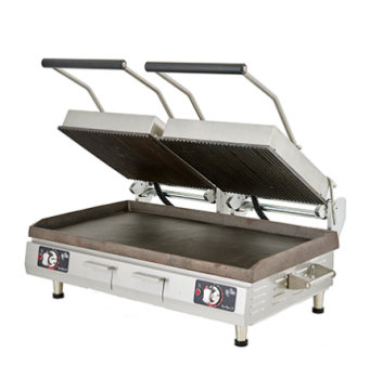 Pro-Max® PSC28IE 28″ Two-Sided Panini Grills – Smooth Iron Platens – Electronic Controls & Timer