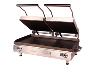 Pro-Max® PSC28I 28″ Two-Sided Panini Grills – Smooth Iron Platens