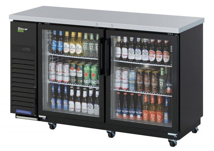 Turbo Air TBB-24-60SGD-N 61" Narrow Back Bar Cooler with Glass Doors