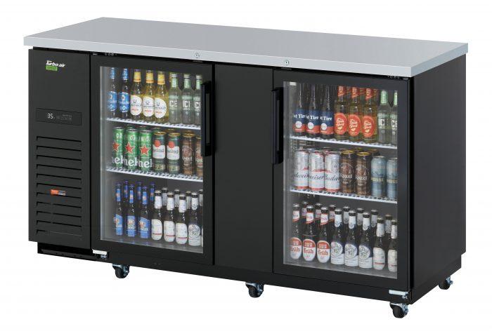 Turbo Air TBB-3SGD-N 2 Glass Door (69") Back Bar