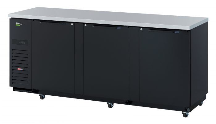 Turbo Air TBB-4SBD-N 3 Solid Doors (90") Back Bar