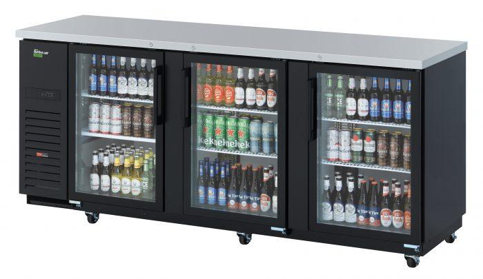 Turbo Air TBB-4SGD-N 3 Glass Doors (90") Back Bar