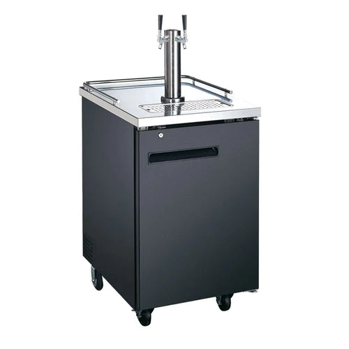 Coldline CDD-1 24″ Refrigerated Direct Draw Beer Dispenser with 1 Spout - 6.5 Cu. Ft.