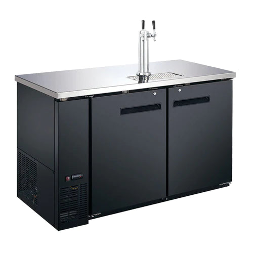 Coldline CDD-48 48″ Refrigerated Direct Draw Beer Dispenser with 1 Spout - 11.8 Cu. Ft.