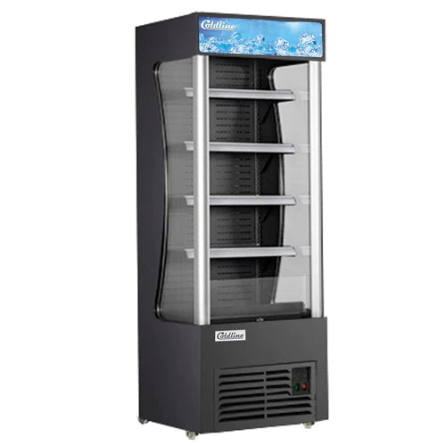 Coldline AOC-28-B 28" Black Open Air Refrigerated Display Merchandiser