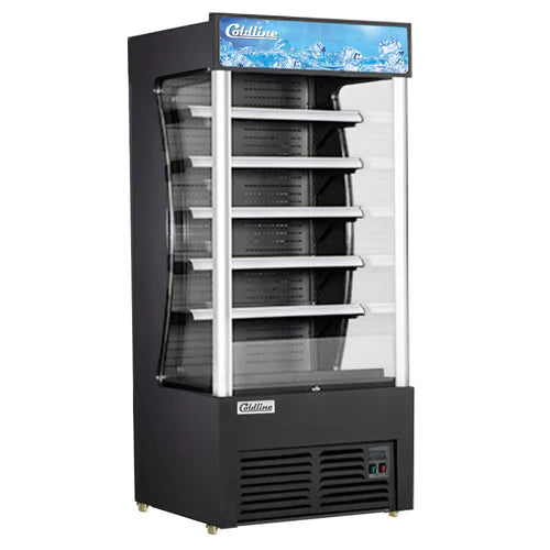 Coldline AOC-36-B 36" Black Open Air Refrigerated Display Merchandiser