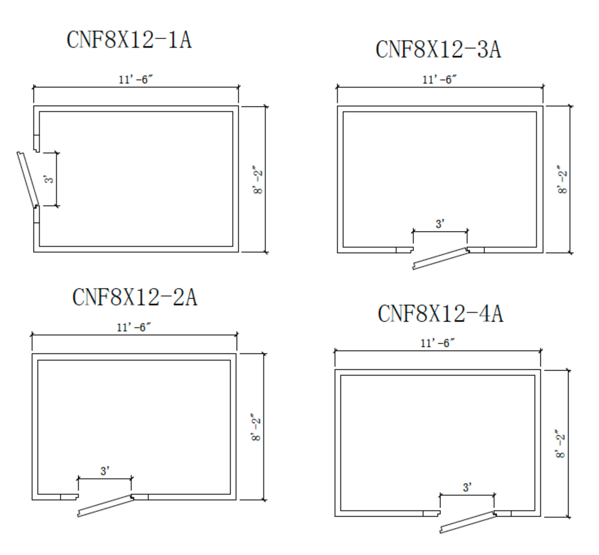 Astra CNF8X12-TM | 8 x 12 Walk-In Cooler Without Floor With Top-Mount Refrigeration