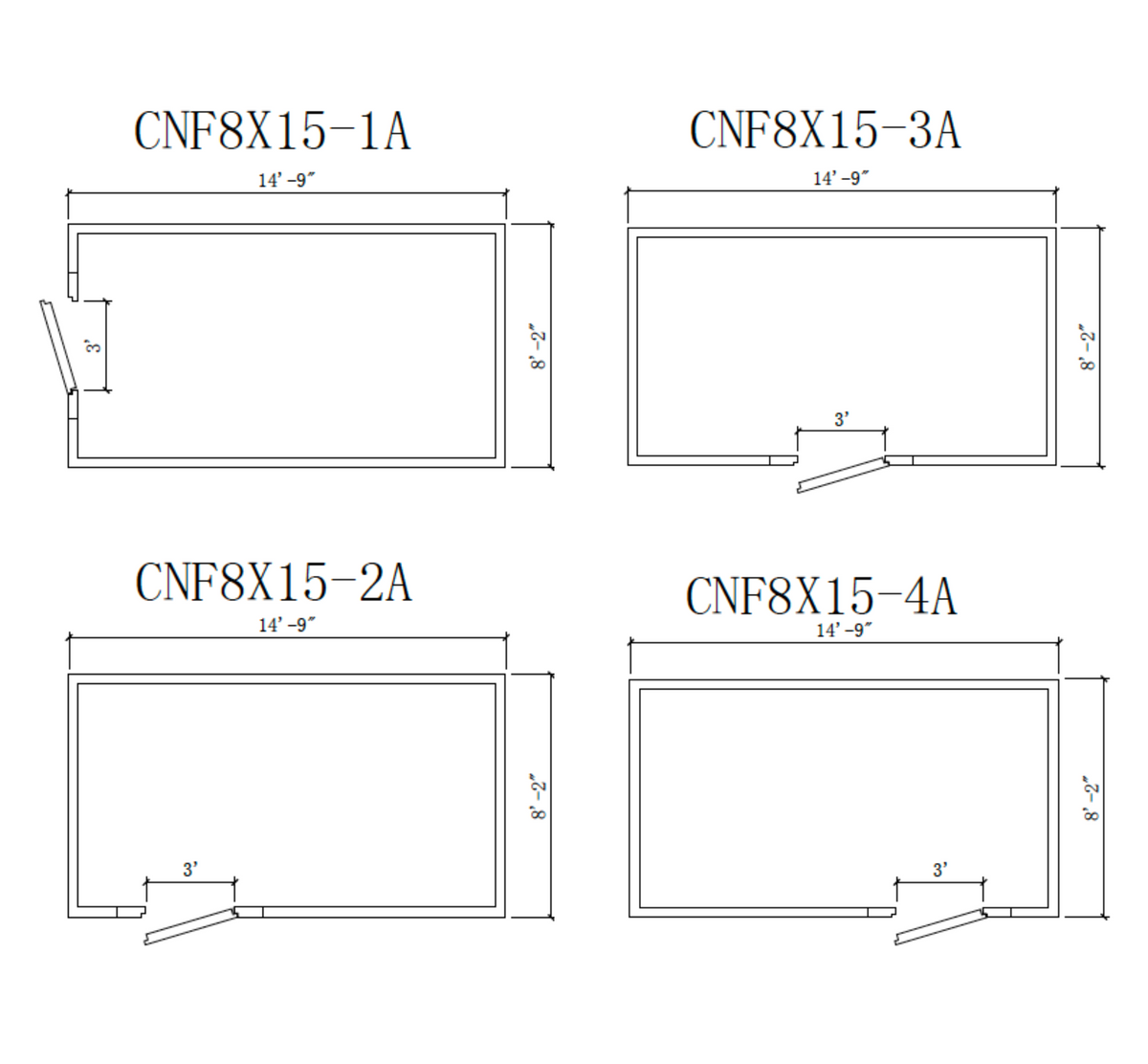 Astra CNF8X15-TM | 8 x 15 Walk-In Cooler Without Floor With Top-Mount Refrigeration