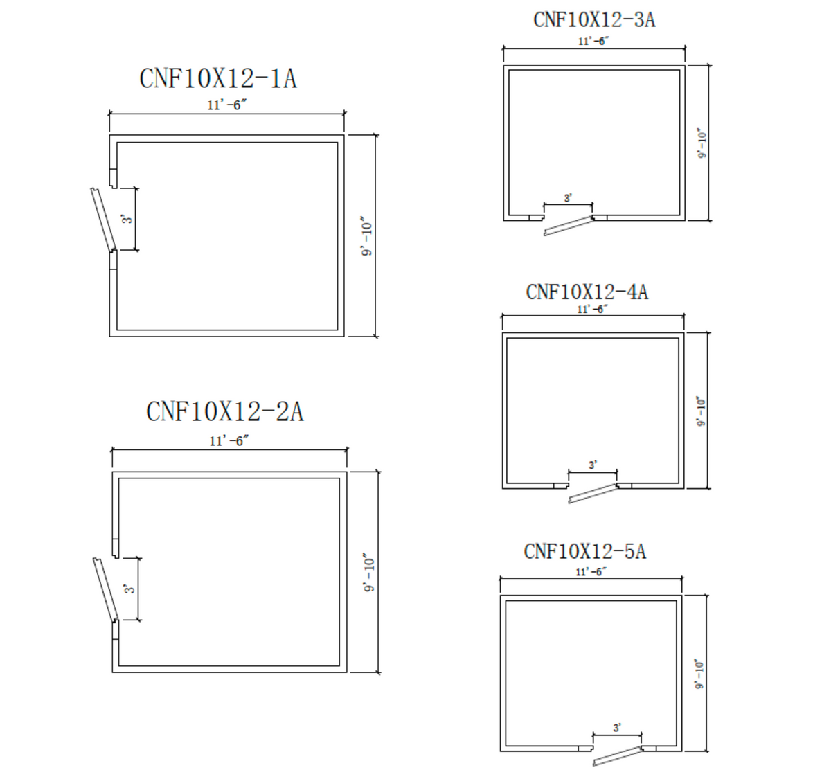 Astra CNF10X12-TM | 10 x 12 Walk-In Cooler Without Floor With Top-Mount Refrigeration