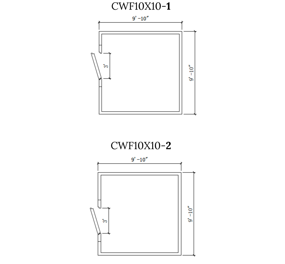 Astra CWF10X10-RM | 10 x 10 Walk-In Cooler with Floor and Remote Refrigeration