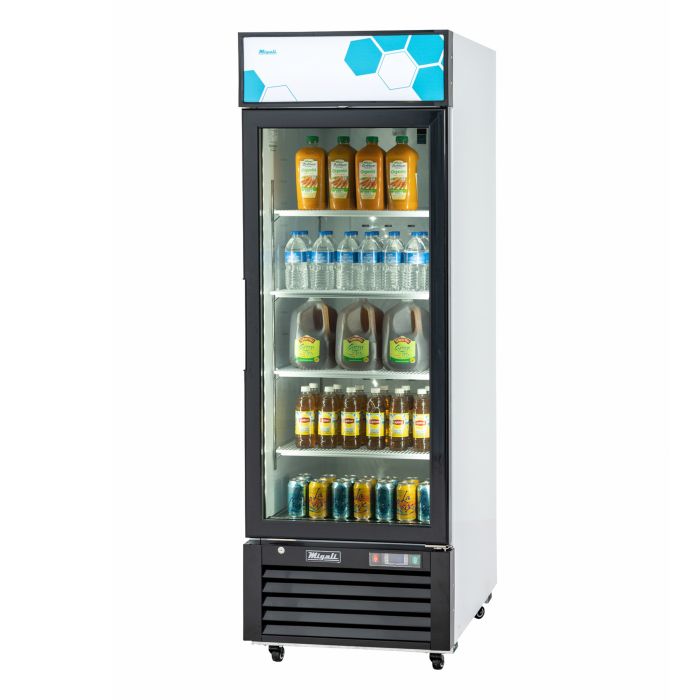 Migali C-12RM-HC 12 cu/ft Glass Door Merchandiser Refrigerator