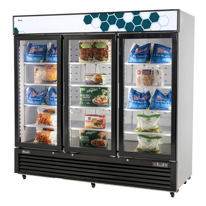 Migali C-72FM-HC 72 cu/ft Glass Door Merchandiser Freezer