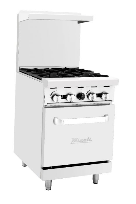 Migali C-RO4-LP 4 Burner Gas Range, Natural Gas