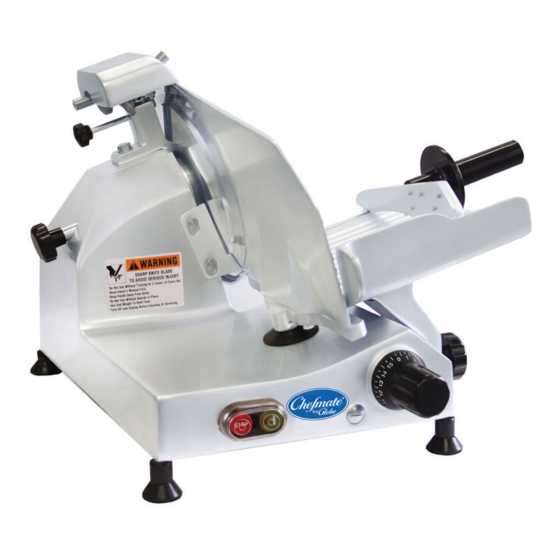 Globe Chefmate C9 9" Blade Manual Gravity Feed Slicer