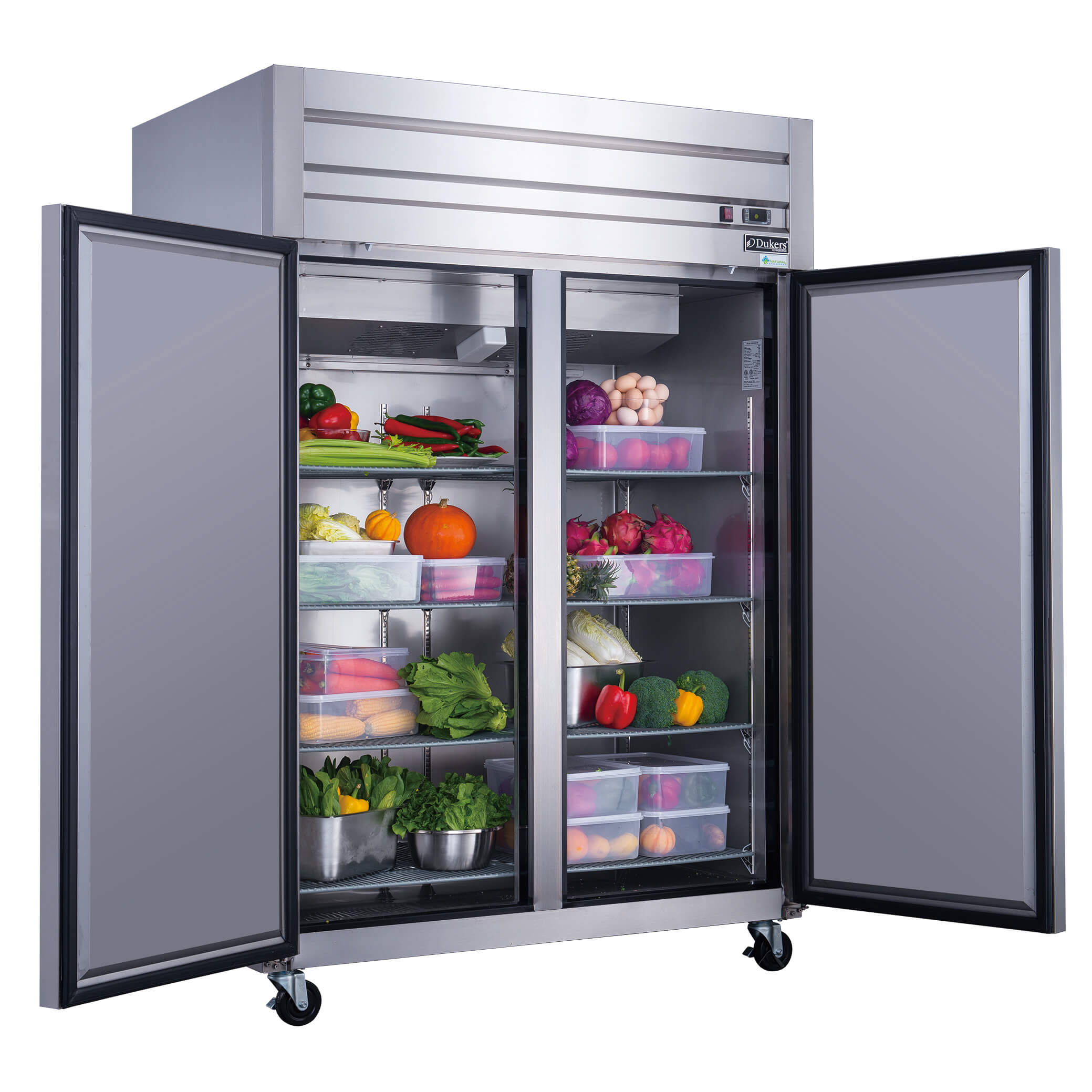 Dukers D55AR Two Door Refrigerator