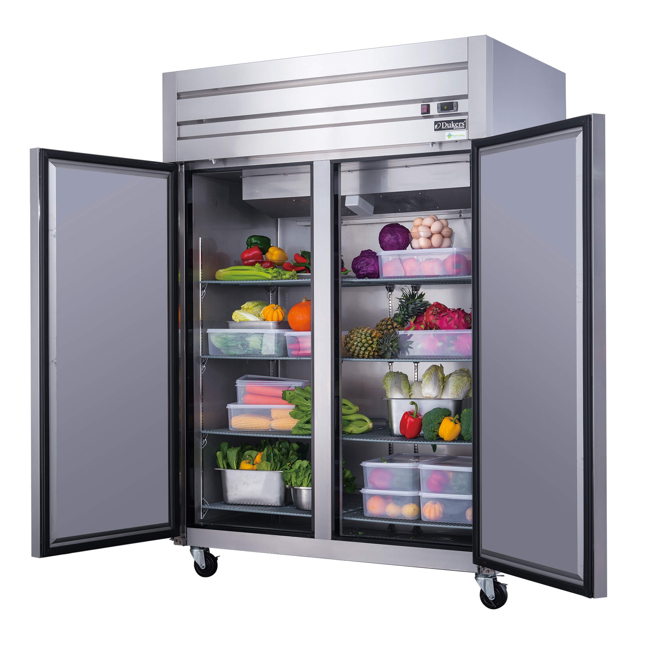 Dukers D55AR Two Door Refrigerator