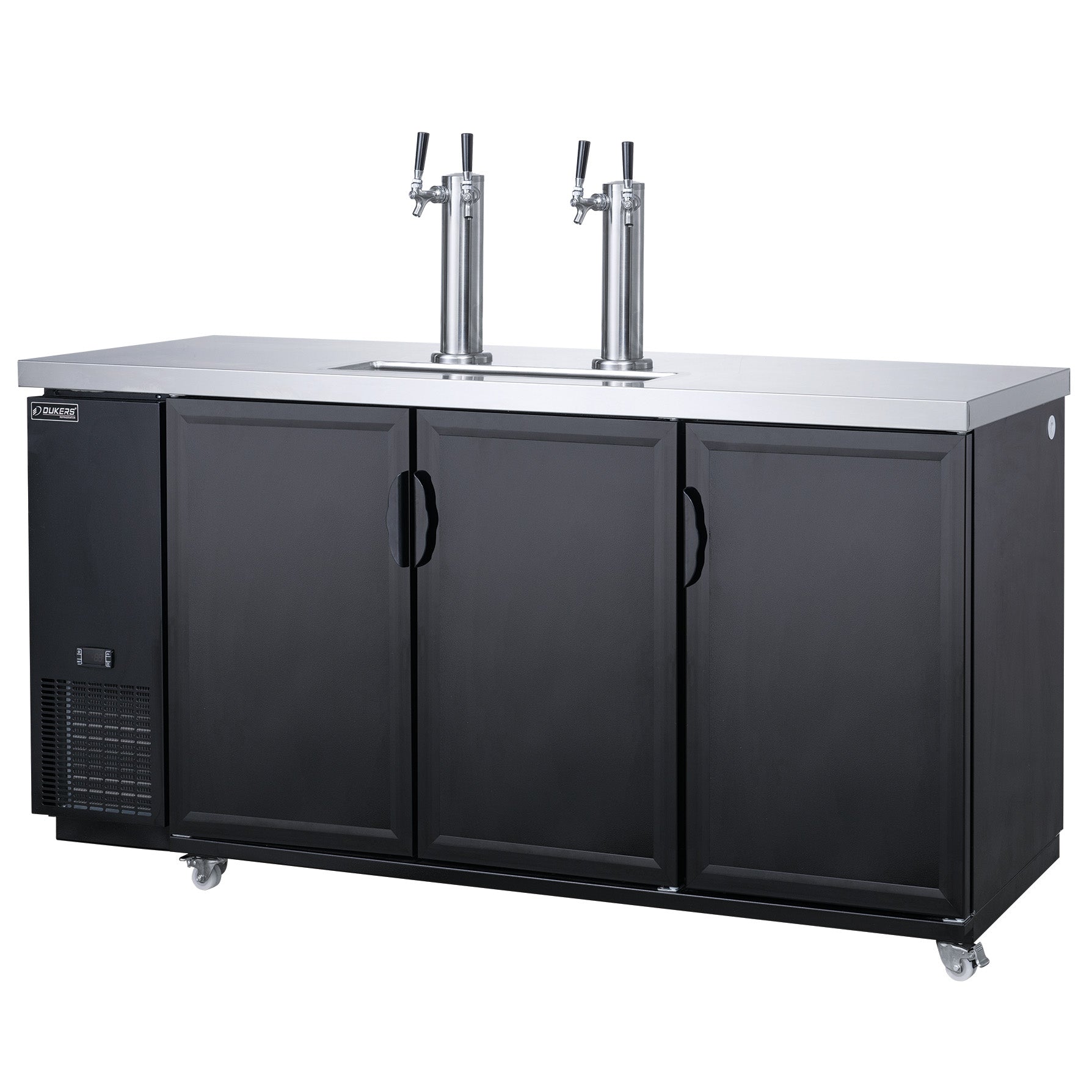 Dukers DKB72-M3 Double Tap Kegerator