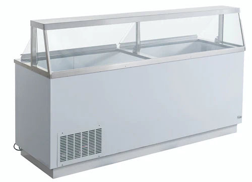 Coldline DIP-88 89" Ice Cream Dipping Cabinet Freezer | (16) Tub Capacity