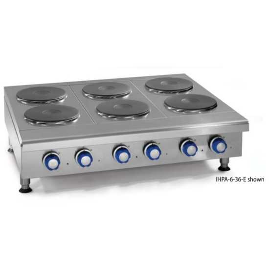 Imperial IHPA-8-48-E 48" Electric Countertop 8 Round Element Hotplate - 31" Depth