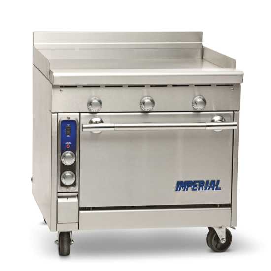 Imperial IHR-GT36-E 36" Electric Griddle Heavy Duty Range with Standard Oven & Thermostatic Controls - 240V