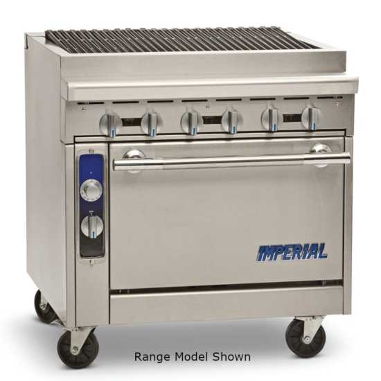 Imperial IHR-RB-M-NG Spec Series 36" Modular/Countertop Radiant Char-Broiler Heavy Duty Natural Gas Range