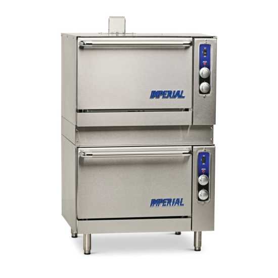 Imperial IR-36-DS-CC 36" Liquid Propane Two Convection Ovens Double Stacked Oven