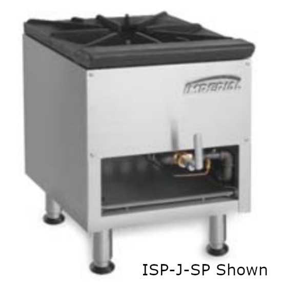 Imperial ISP-J-SP-2-LP 18" Double Jet Burner Natural Gas Stock Pot Range - 250,000 BTU