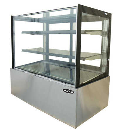 Kool-It KBF-60 59" Refrigerated Flat Glass Display Case