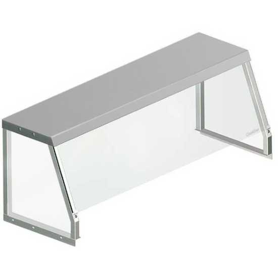 Prepline SG-1548 48" Angled Sneeze Guard for Steam Tables, Salad Bars