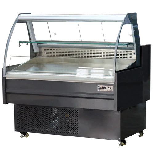 Coldline SDC48-F 48" Refrigerated Fish Display Case with Ice Bin and Drain